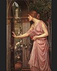John William Waterhouse Canvas Paintings - Psyche Entering Cupid's Garden